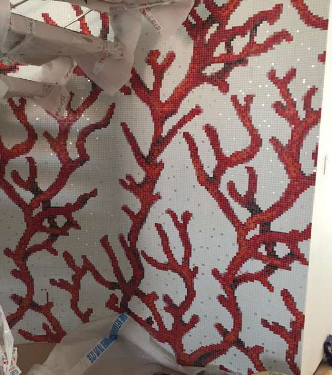 Coral-Inspired Mosaic 