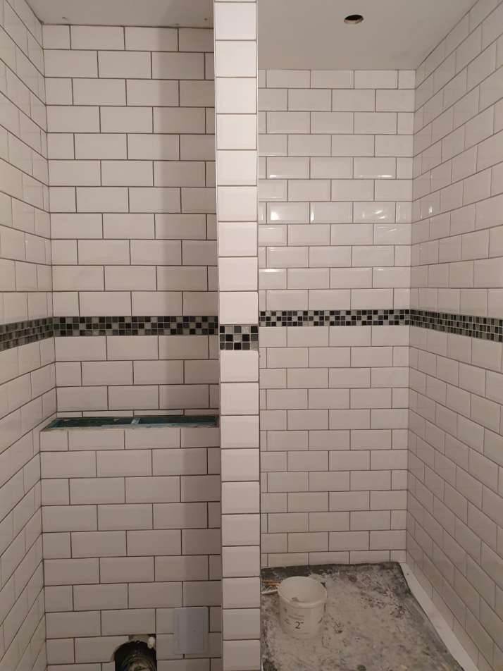 elegant shower wall
