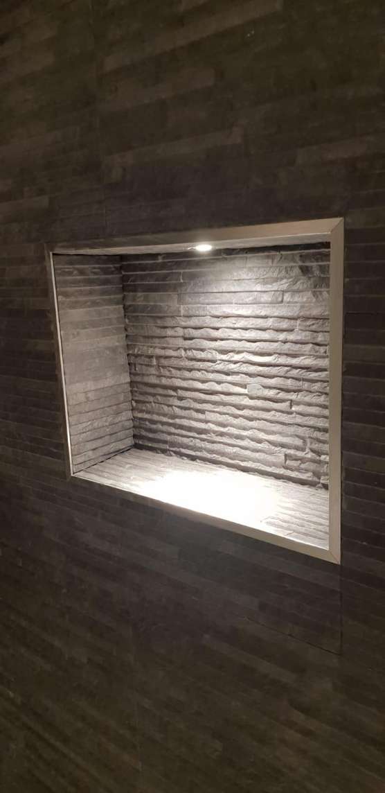 recessed shower niches