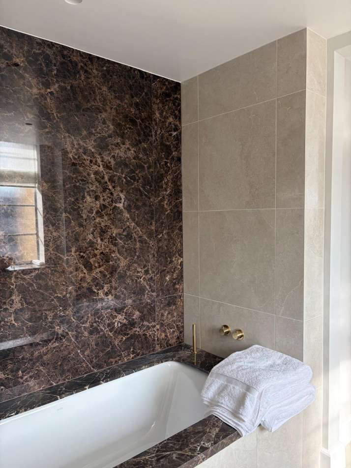 refined bathroom finish