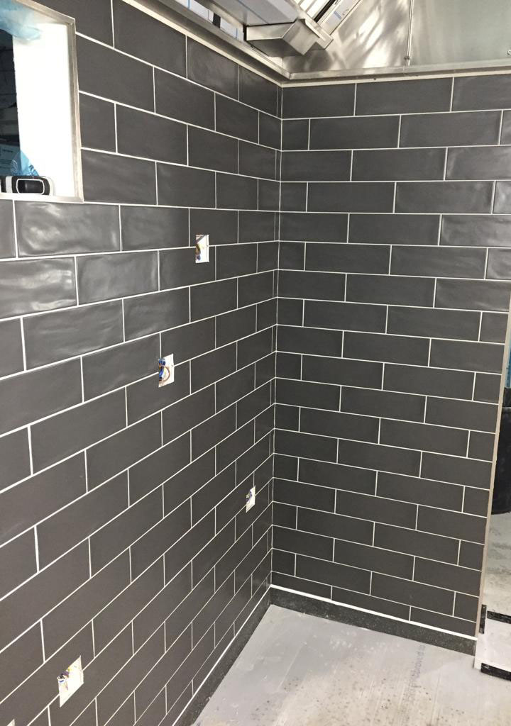 stylish wall tiling